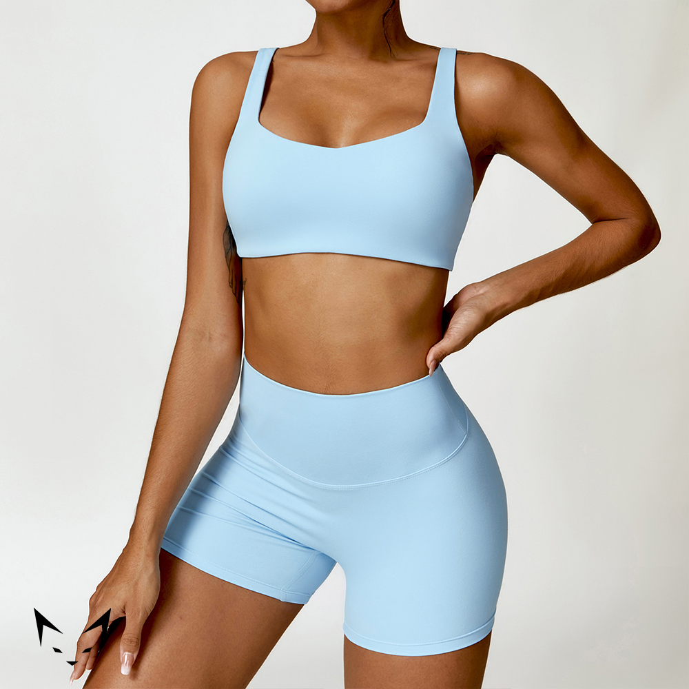 Basics Bra & Scrunch Butt Shorts Matched Set