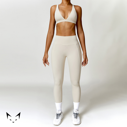 Triangle Bra & Pocket Leggings Matched Set