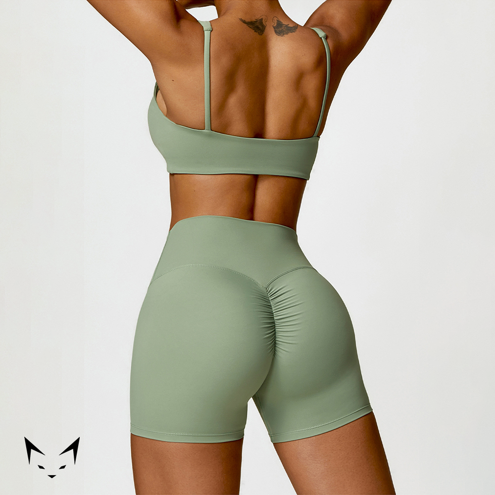 Basics Bra & Scrunch Butt Shorts Matched Set