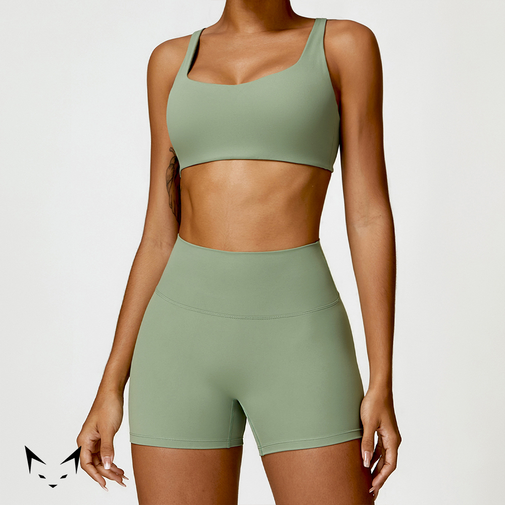 Basics Bra & Scrunch Butt Shorts Matched Set