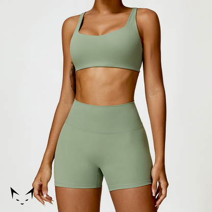 Basics Bra & Scrunch Butt Shorts Matched Set