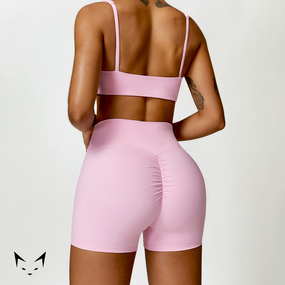 Basics Bra & Scrunch Butt Shorts Matched Set