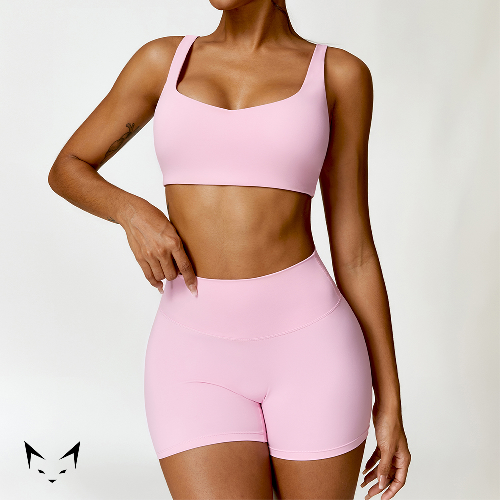 Basics Bra & Scrunch Butt Shorts Matched Set