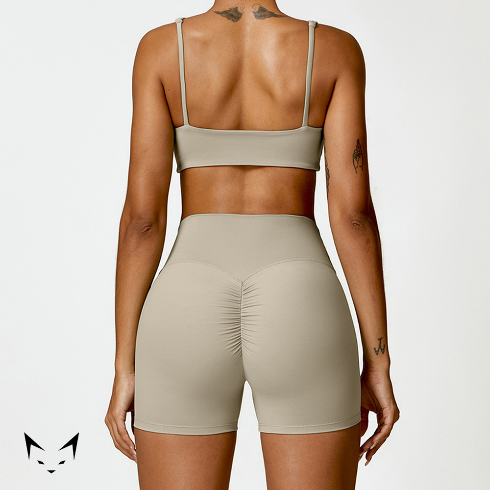 Basics Bra & Scrunch Butt Shorts Matched Set